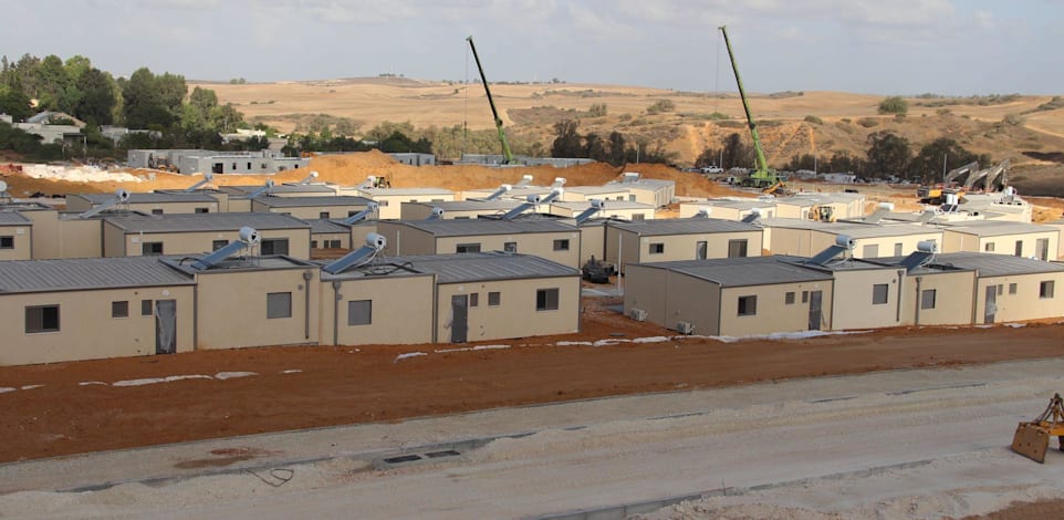 השכונה למפוני כפר עזה בקיבוץ רוחמה, שקק''ל הקימה / צילום: יואב לין, מערך ההסברה קק״ל