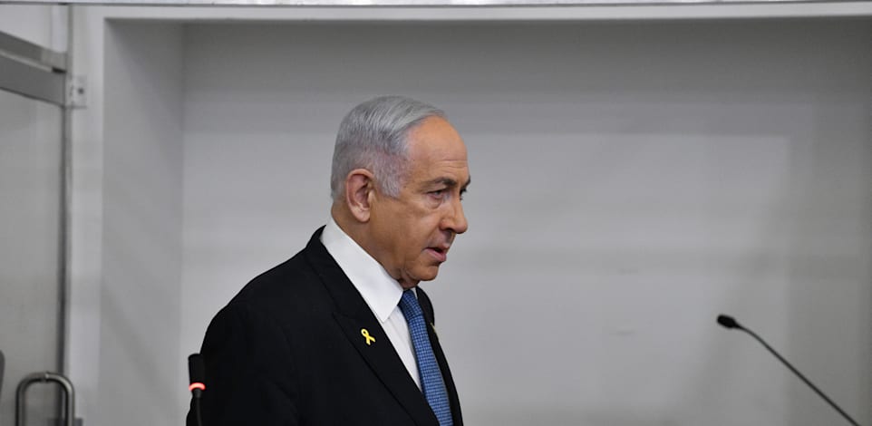 ראש הממשלה בנימין נתניהו מעיד בבית המשפט המחוזי בתל אביב, דצמבר 2024 / צילום: ראובן קסטרו/פול וואלה