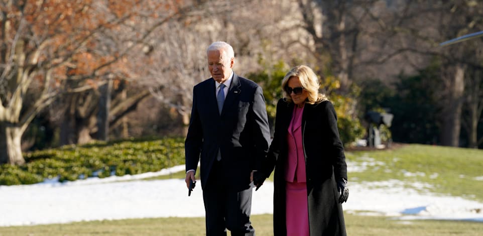 ג'ו ביידן ואשתו, ג'יל / צילום: Reuters