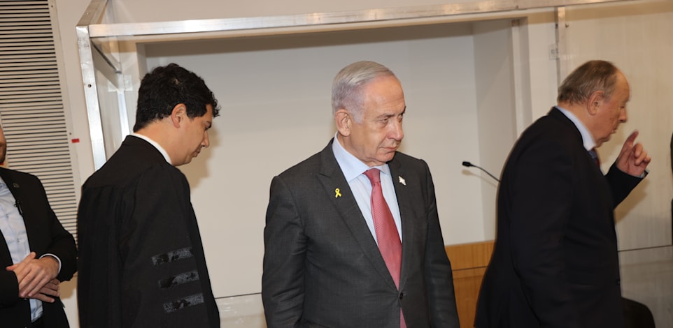 נתניהו מעיד בבית המשפט המחוזי בתל אביב, שבוע שעבר / צילום: יריב כץ/פול ידיעות אחרונות