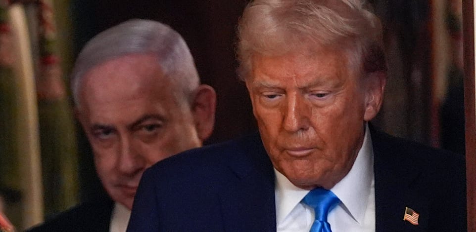 נשיא ארה''ב דונלד טראמפ וראש הממשלה בנימין נתניהו / צילום: Associated Press, Evan Vucci