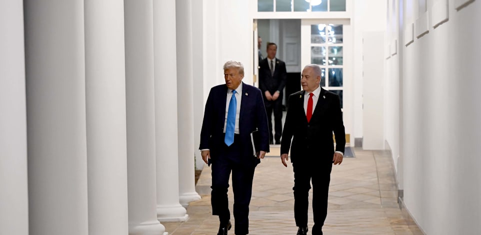 ראש הממשלה בנימין נתניהו ונשיא ארה''ב דונלד טראמפ בבית הלבן / צילום: אבי אוחיון לע''מ