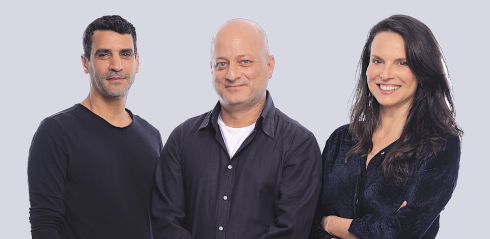 מימין: שרון שלו לבצור, יניב מלינרסקי וסער נעים / צילום: ליאור נורדמן
