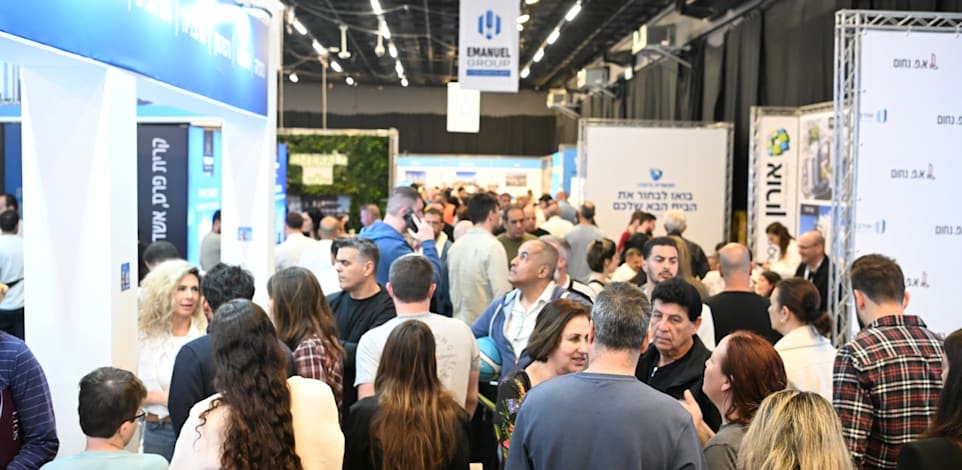 יריד הדירות 2025 של קבוצת עמנואל וארגון הקבלנים. ''בלימה מסוימת בעליית מחירי הדירות'' / צילום: עידן גרוס