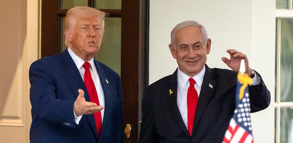 בנימין נתניהו ודונלד טראמפ / צילום: ap, Mark Schiefelbein