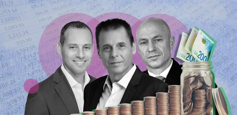 יורם נווה מנכ''ל כלל, רונן אגסי מנכ''ל מגדל, אייל בן סימון מנכ''ל הפניקס / צילום: נטלי פורטי, צילומים: כדיה לוי, ניקולה וסטהפל, ענבל מרמרי