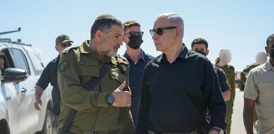 ראש הממשלה נתניהו עם האלוף דוד זיני / צילום: מעיין טואף / לע״מ