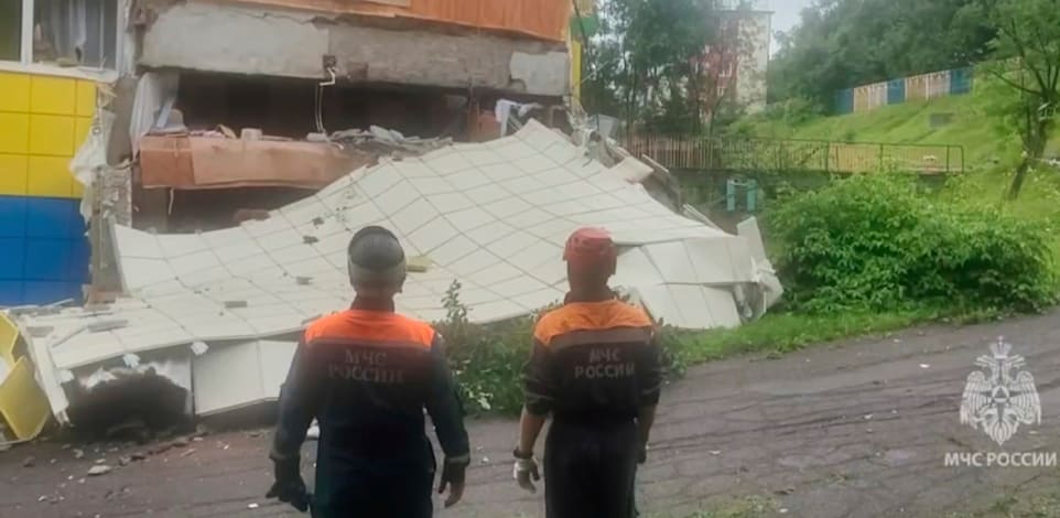 נזקי רעידת האדמה ברוסיה / צילום: ap