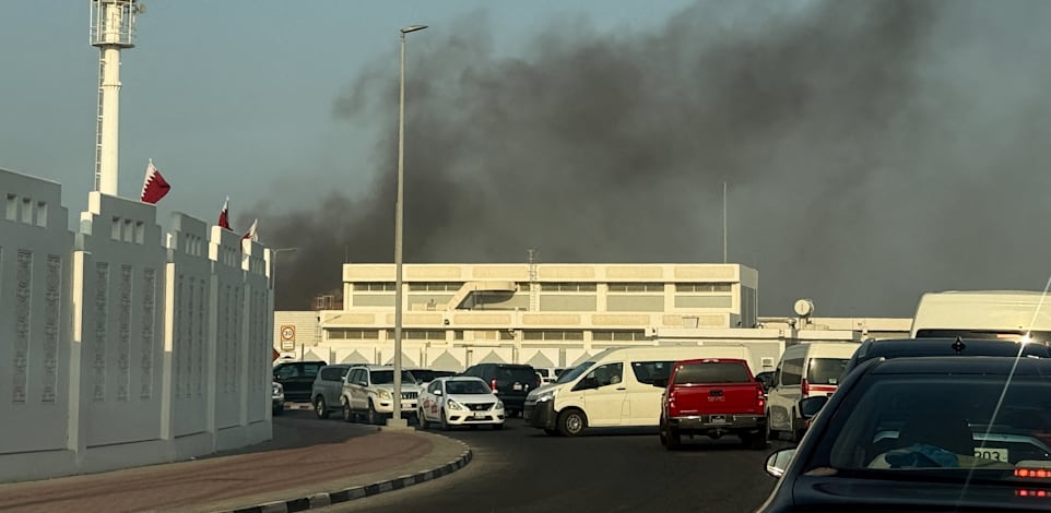 הפצצות מבנים בדוחא, קטאר / צילום: Reuters, Ibraheem Abu Mustafa