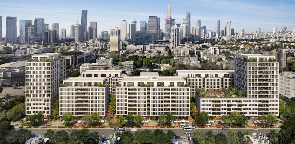 הדמיית פרויקט ההתחדשות העירונית בלה גוארדיה שבתל אביב / הדמיה: אתר אנשי העיר