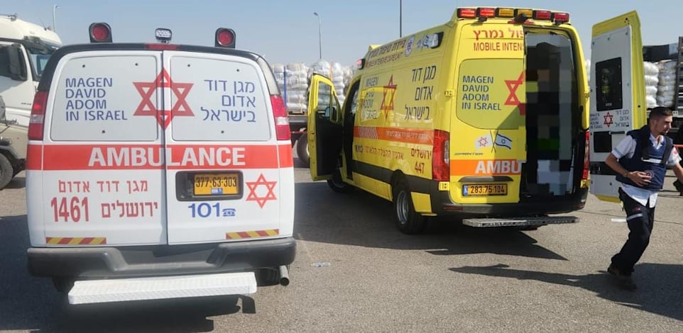 פיגוע במעבר אלנבי / צילום: מד''א