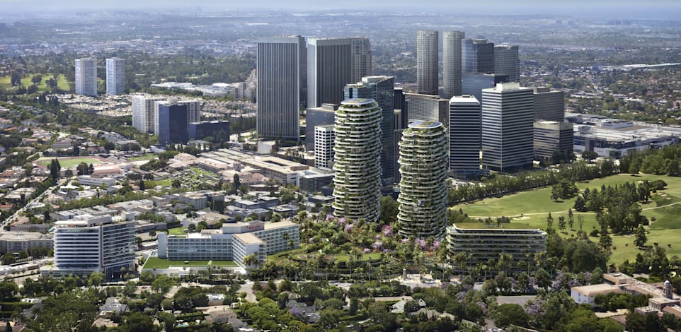 פרויקט One Beverly Hills. מחירי הדירות יתחילו ב־20 מיליון דולר / הדמיה: Reuters, dbox / Foster, Partners/Cover