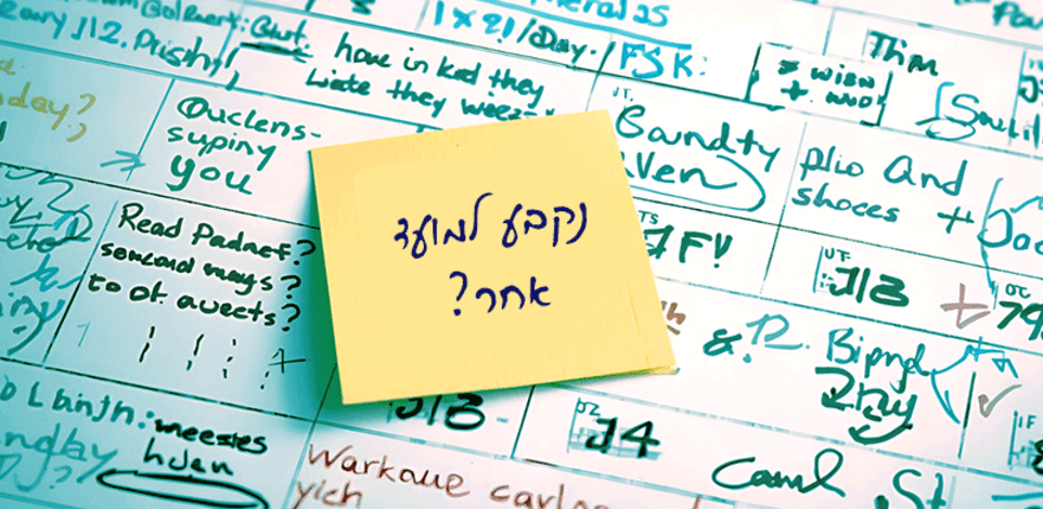 נקבע למועד אחר? / צילום: Shutterstock