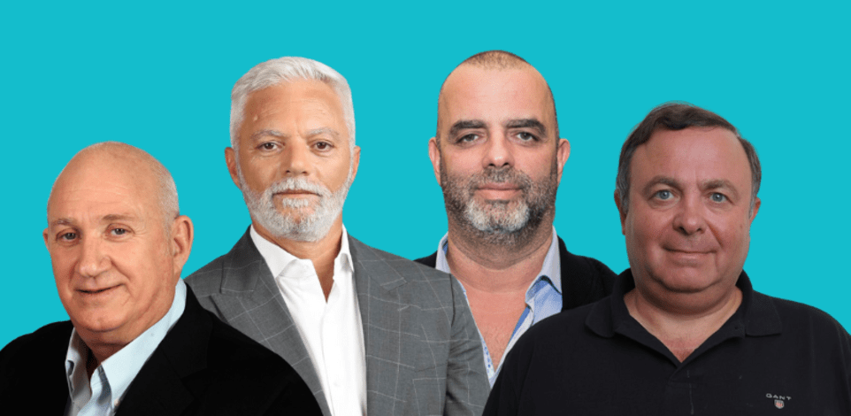 צבי ויליגר, אייל רביד, איתן יוחננוף, איציק אברכהן / צילום: איל יצהר, גבע טלמור, סיון פרג'