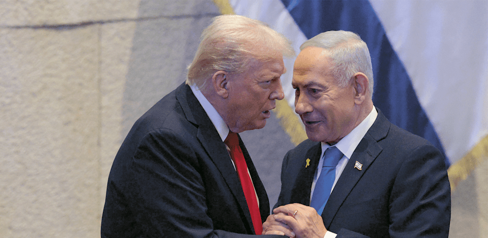 רה''מ בנימין נתניהו ונשיא ארה''ב דונלד טראמפ / צילום: Reuters, Chip Somodevilla