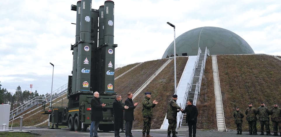 טקס חנוכת סוללת החץ 3, ברנדנבורג / צילום: אגף דוברות וקשרי ציבור במשרד הביטחון