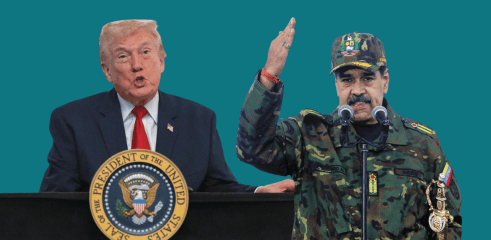 נשיא ונצואלה ניקולס מדורו ונשיא ארה''ב דונלד טראמפ / צילום: AP - ניקולס מדורו