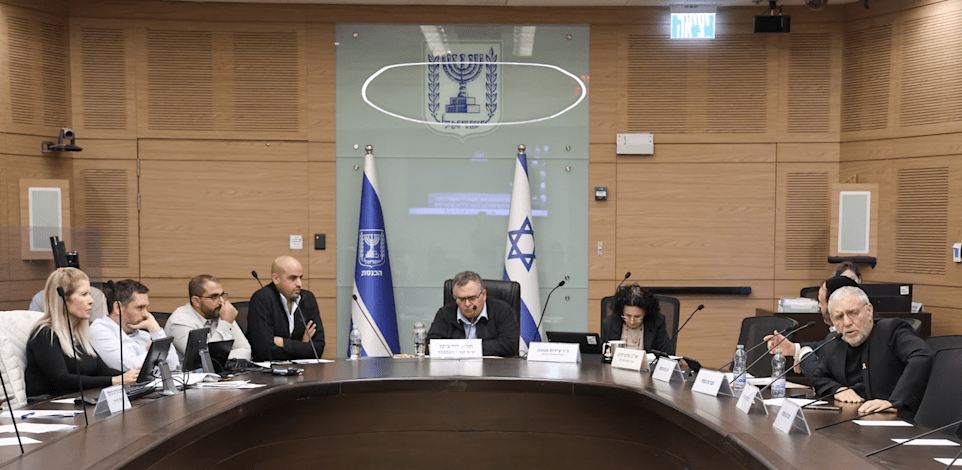 הדיון בוועדת הכלכלה על הוזלת תעריפי ביטוחי הרכב / צילום: דוברות הכנסת, דני שם טוב