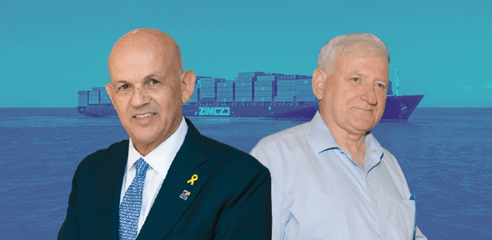 יו''ר דירקטוריון צים יאיר סרוסי והמנכ''ל אלי גליקמן / צילום: איל יצהר, don-monteaux