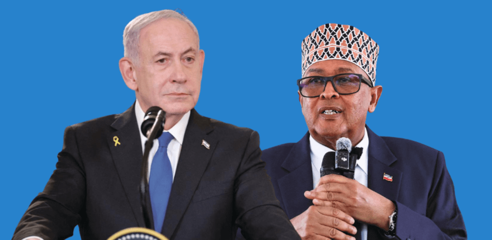 עבדירחמן מוחמד עבדולאהי, נשיא סומלילנד ובנימין נתניהו, ראש ממשלת ישראל / צילום: Reuters, Monicah Mwangi, Jonathan Ernst