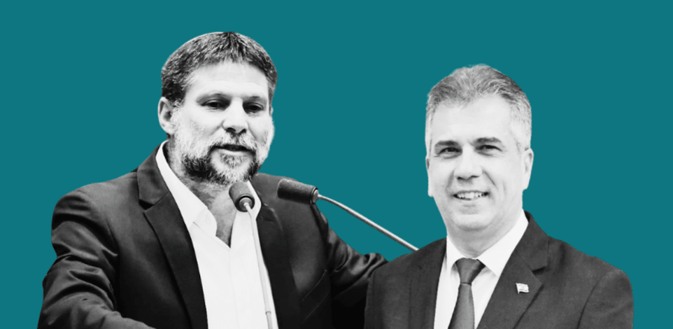 השר אלי כהן והשר בצלאל סמוטריץ' / צילום: שלומי אמסלם - לע''מ, נועם מושקוביץ - דוברות הכנסת