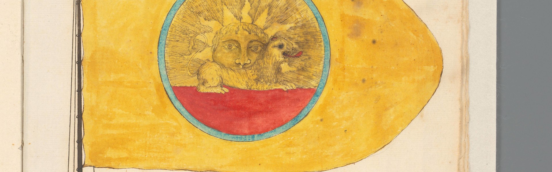 רישום דגל פרס, אנונימי, 1667-1670. האריה כסמל היסטורי / צילום: Reuters, IMAGO