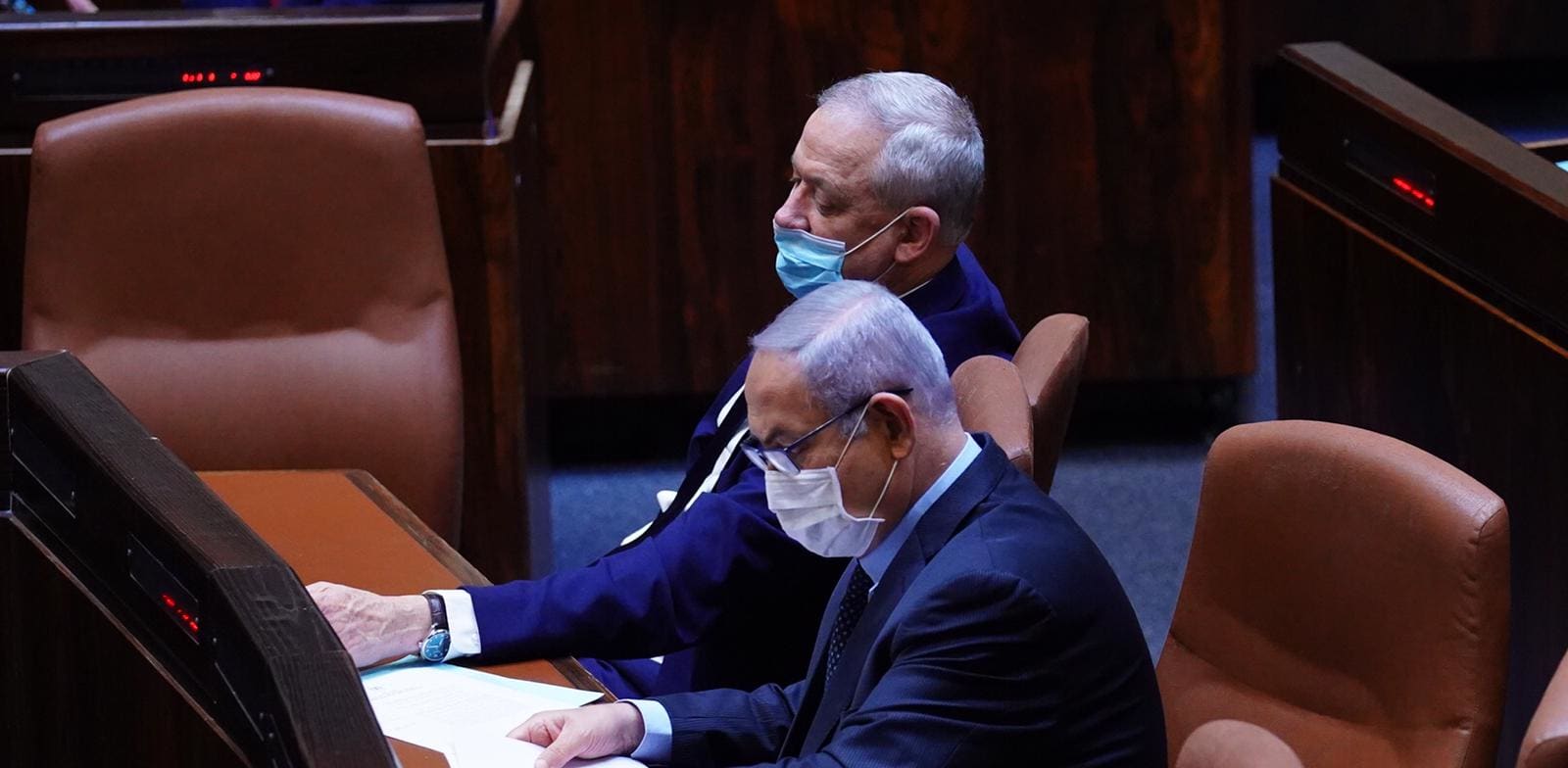 ראש הממשלה נתניהו ושר הביטחון גנץ / צילום: דוברות הכנסת עדינה ולמן