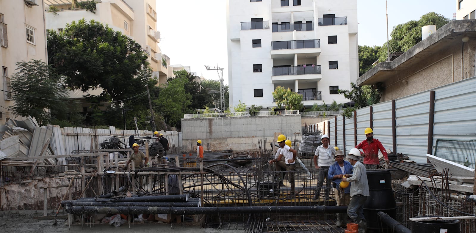 אתר בנייה ברחובות / צילום: כדיה לוי