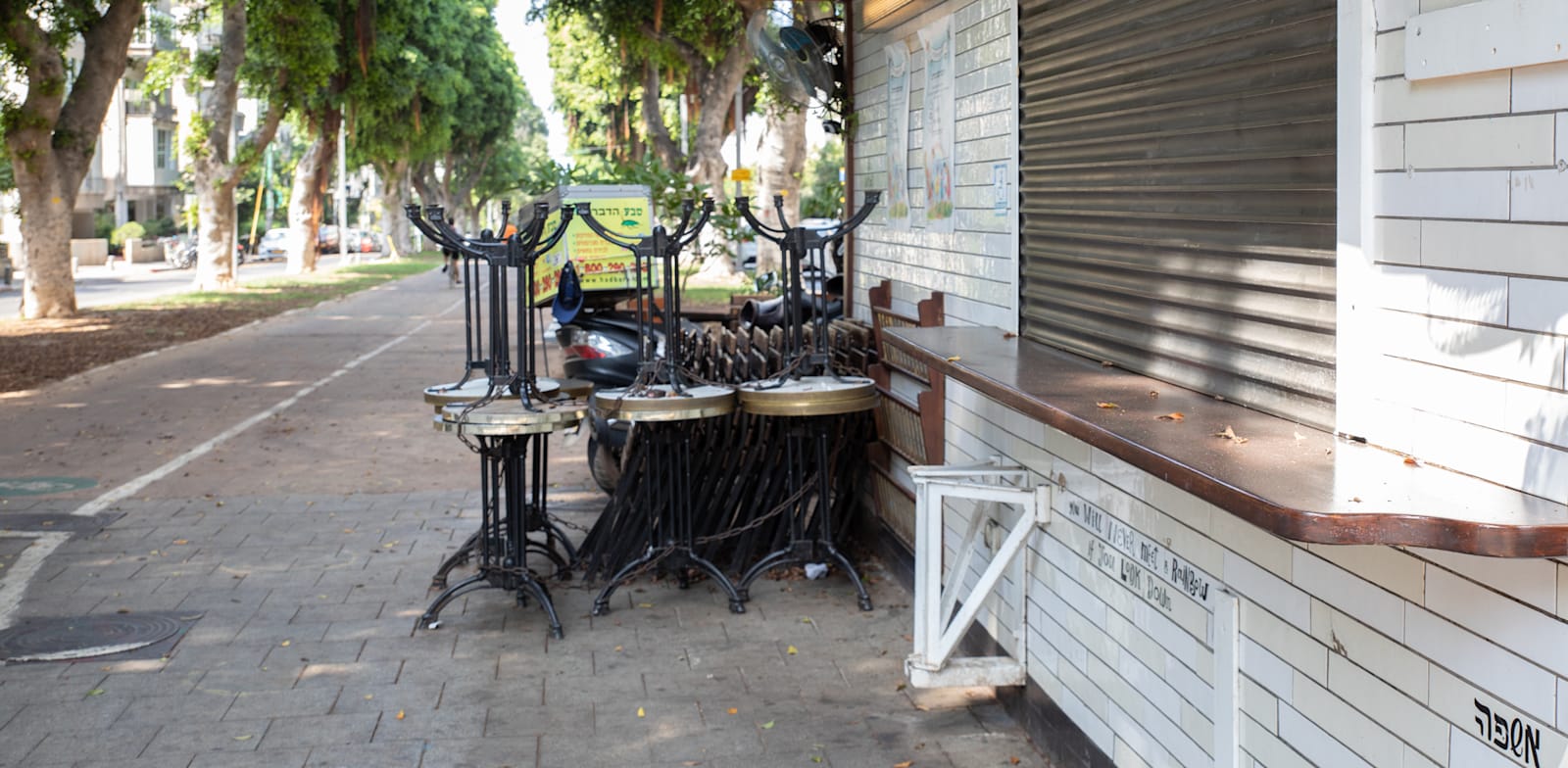עסק סגור בת"א. אף עסק עוד לא נהנה מהתנאים המקלים שאושרו / צילום: כדיה לוי