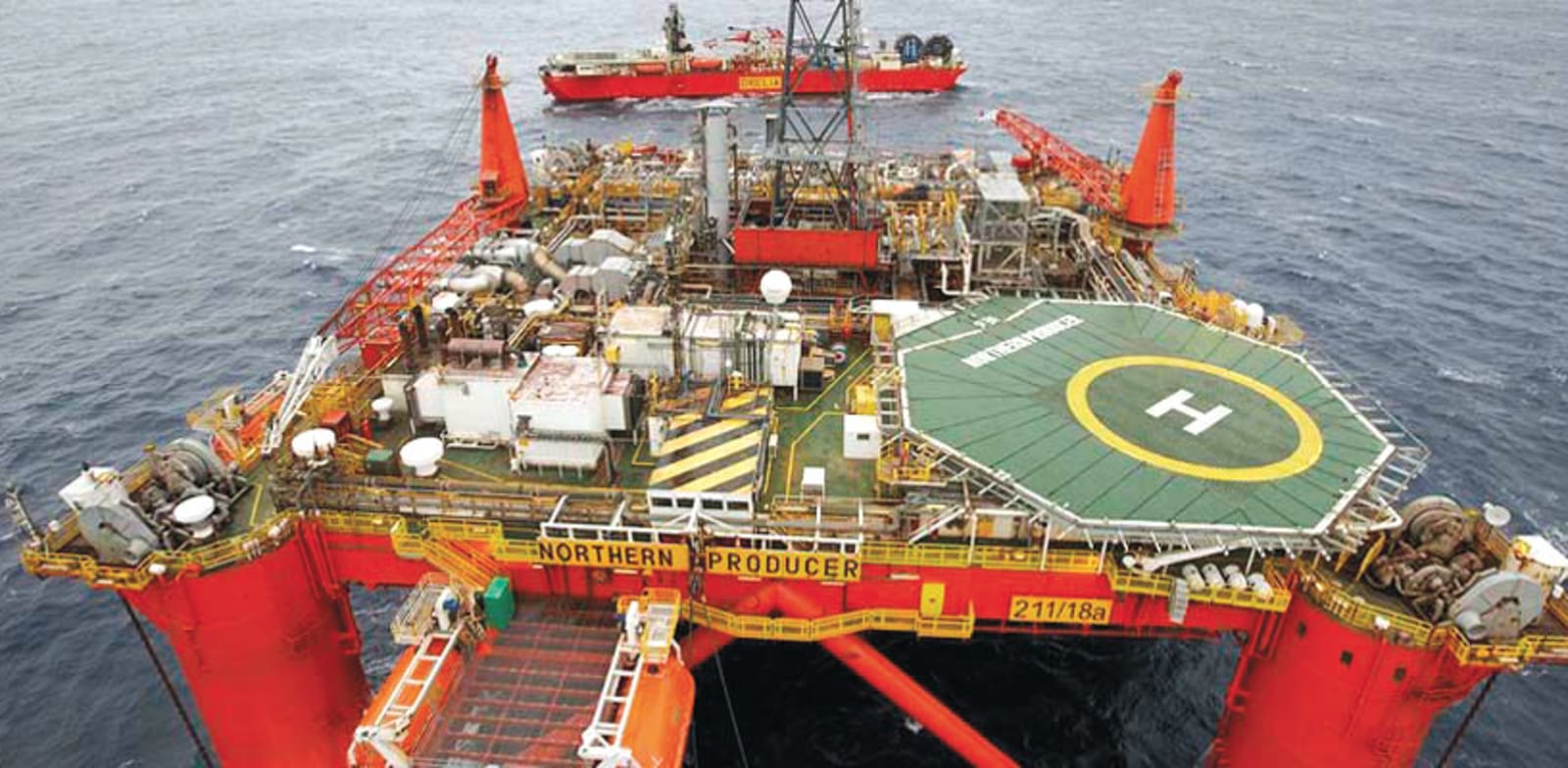 אסדת גז של איתקה בים הצפוני / צילום: אתר החברה