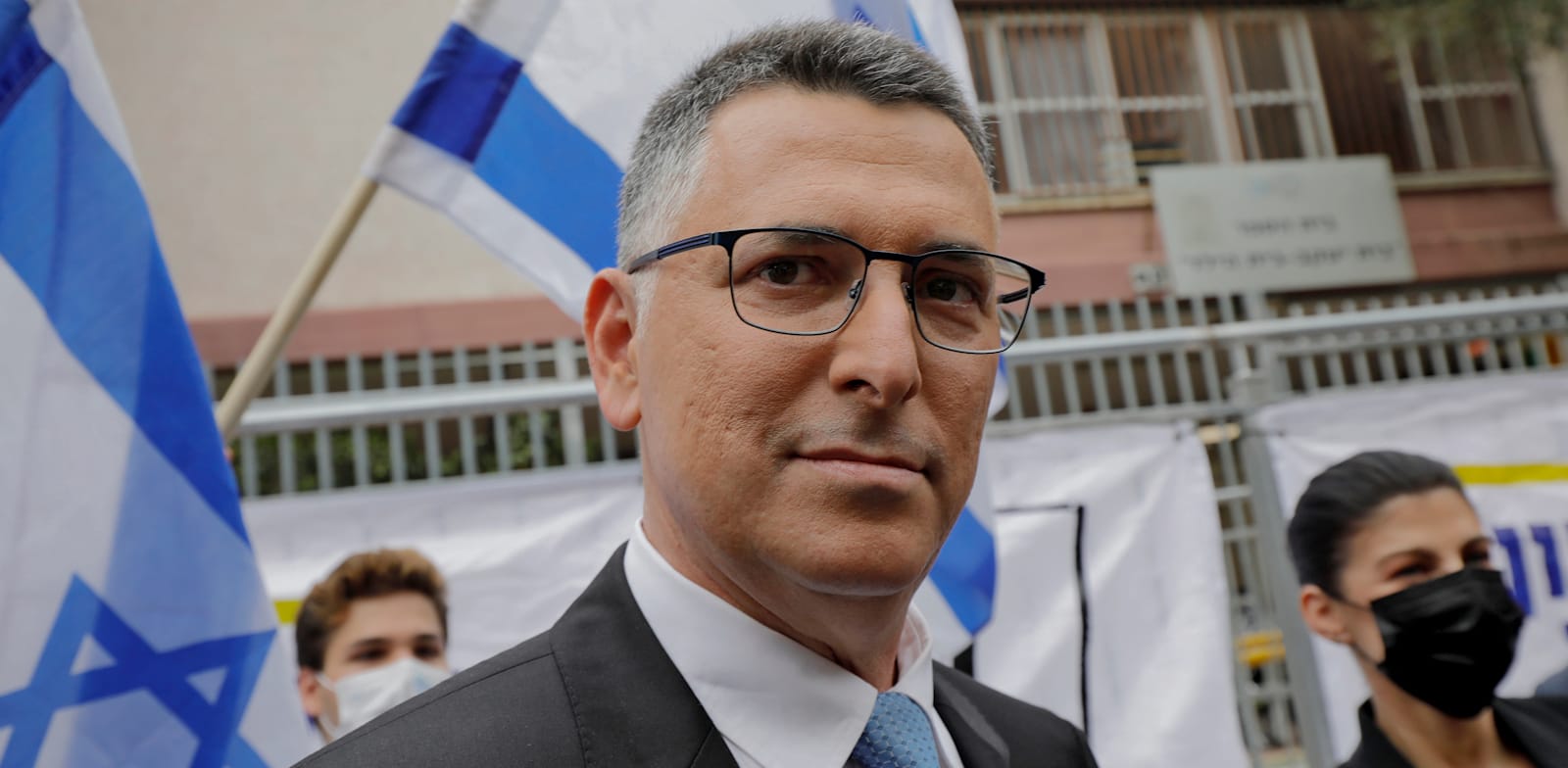 גדעון סער ביום הבחירות לכנסת ה-24 / צילום: Associated Press, Jalaa Marey