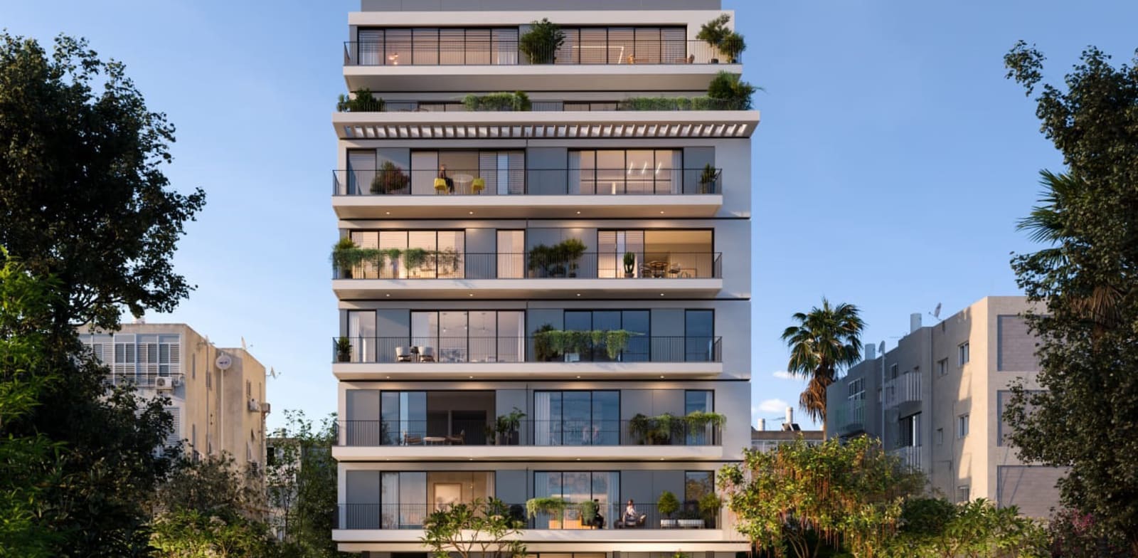 רחוב פישמן מימון 14, תל אביב / הדמיה: סטודיו אלכס לובימוב