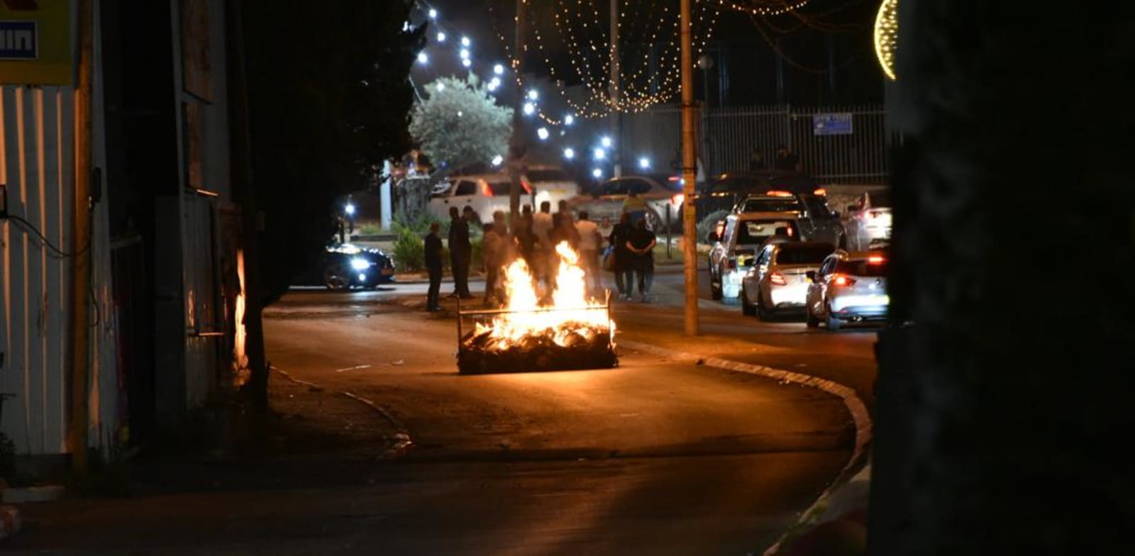 הפרות סדר באום אל פאחם שכללו יידוי אבנים ובקבוקי תבערה / צילום: דוברות משטרת ישראל