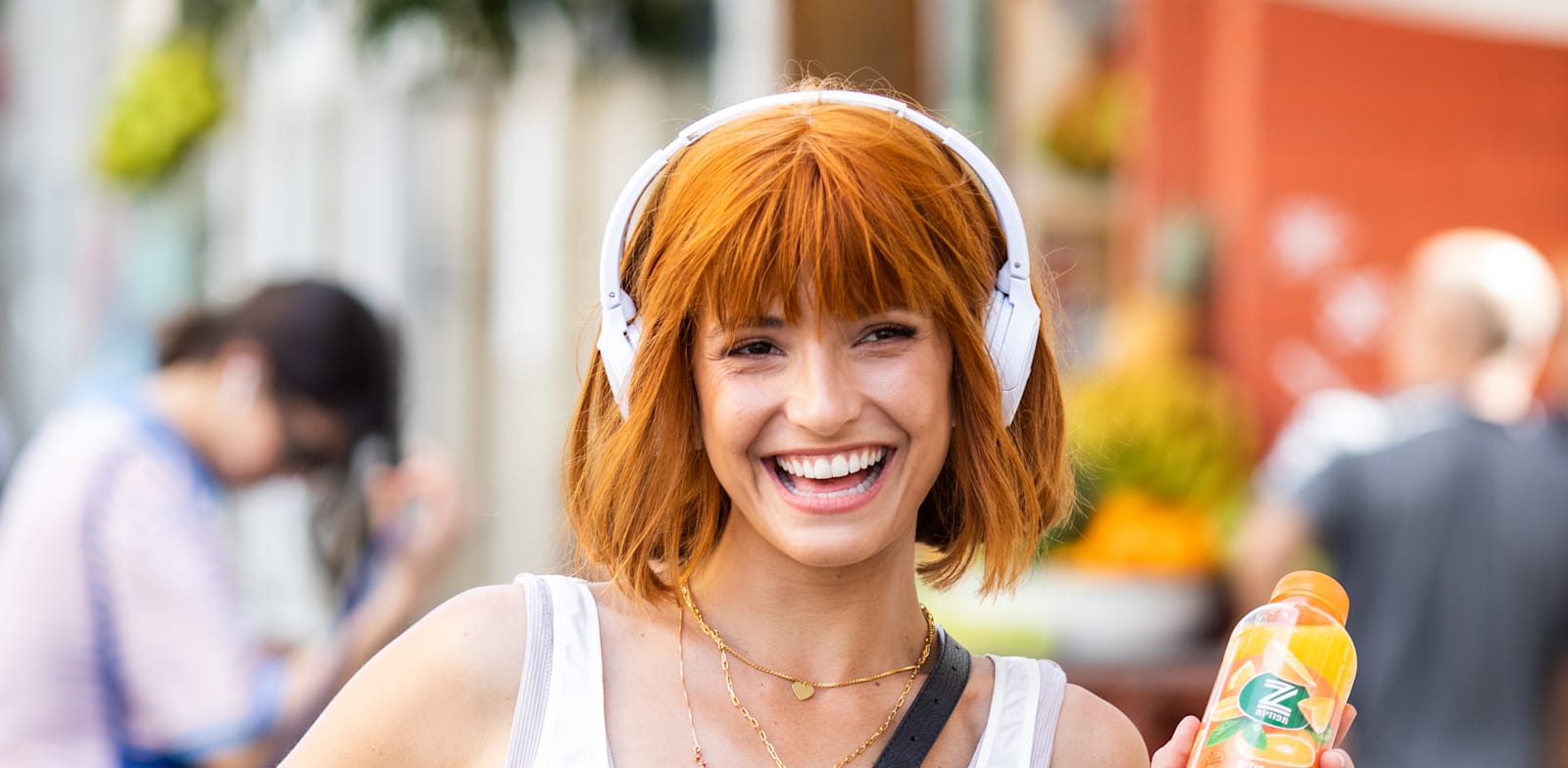 ליהי קורנובסקי בפרסומת לתפוזינה / צילום: יח"צ, אוהד רומנו