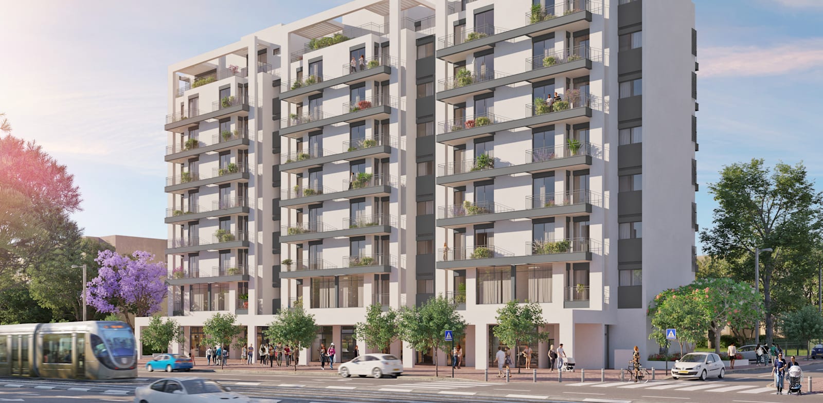 התחדשות עירונית ברחוב איינשטיין 63-64-65 ברמת אביב / הדמיה: יח"צ