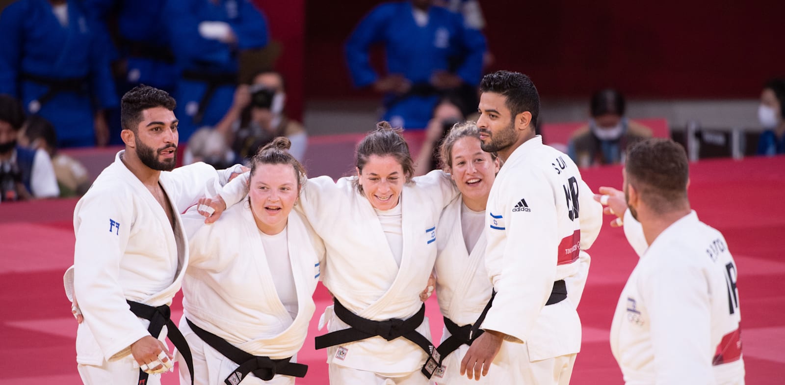 נבחרת הג'ודו של ישראל באולימפיאדה בטוקיו / צילום: Reuters, Enrico Calderoni/AFLO