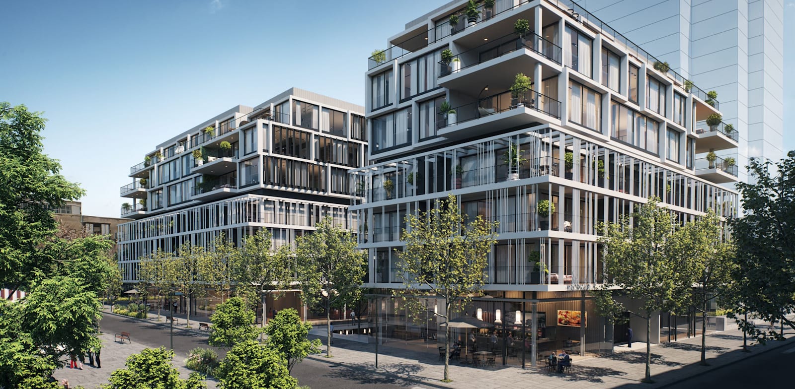 פרויקט בזל של בנייני העיר הלבנה וקרן JTLV / הדמיה: 3dvision