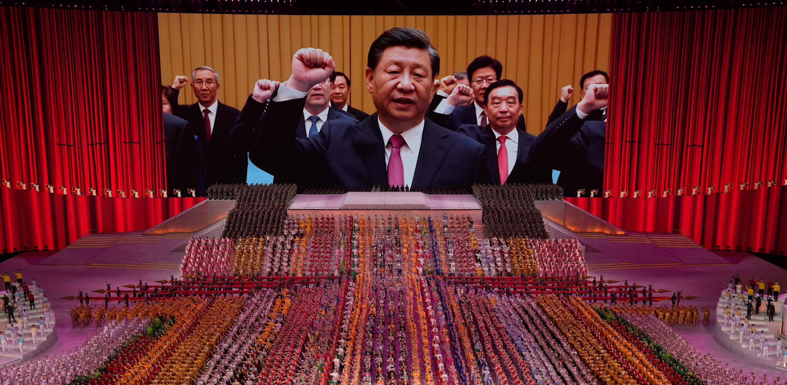 נשיא סין, שי ג'ינפינג, בחגיגות 100 שנה להקמת המפלגה הקומוניסטית הסינית, יוני / צילום: Associated Press, Ng Han Guan