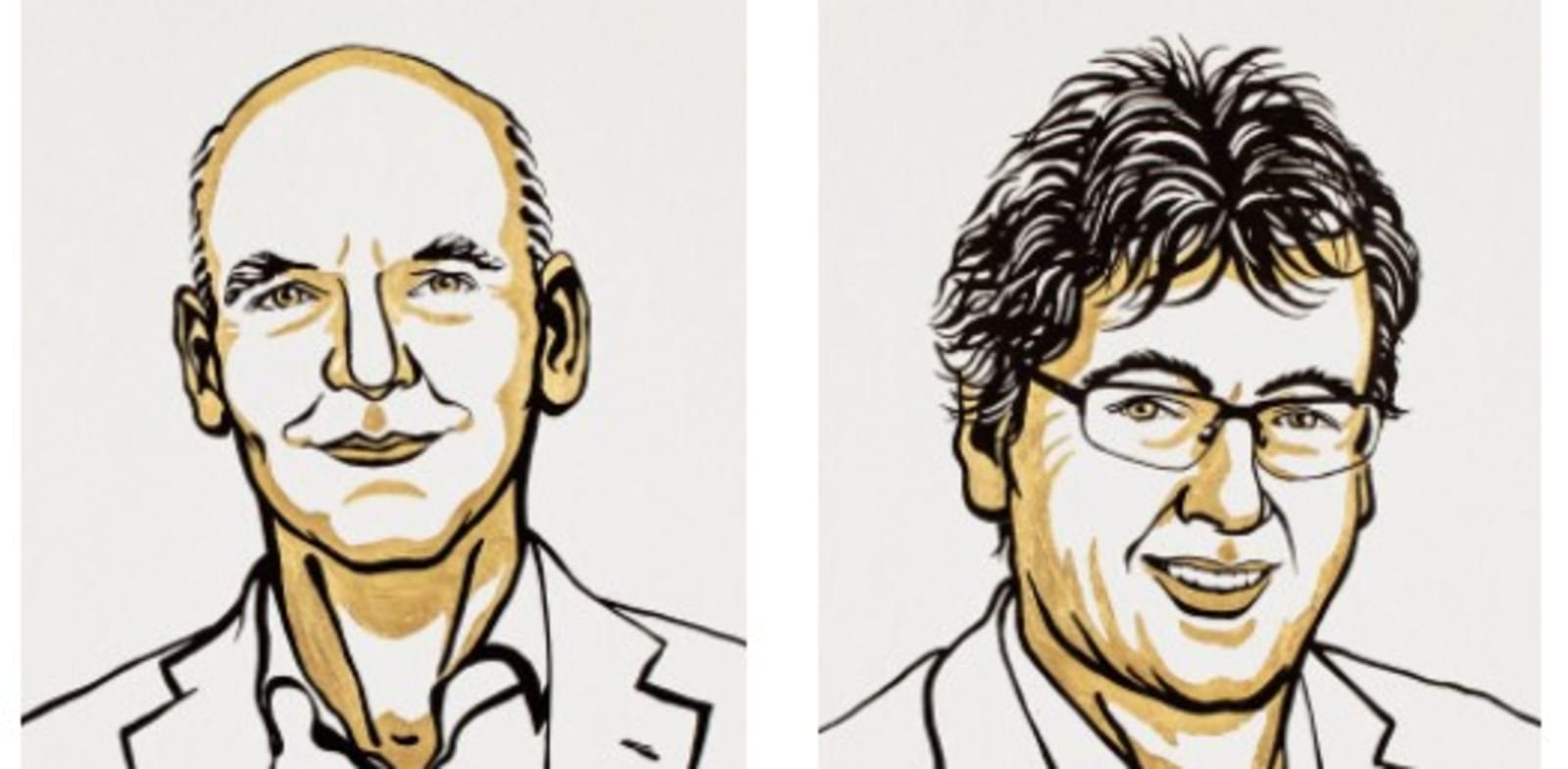 דיוויד וו. ס. מקמילן ובנג'מין ליסט, זוכי פרס נובל לכימיה לשנת 2021 / צילום: Ill. Niklas Elmehed © Nobel Prize Outreach