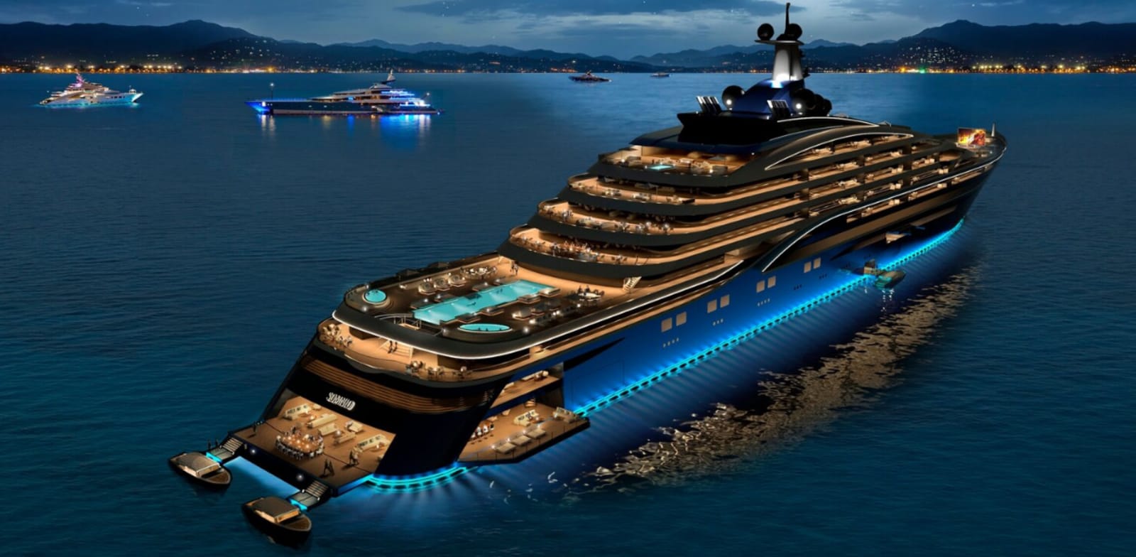 ה''סופר יאכטה'' סומניו / הדמיה: צילום מסך