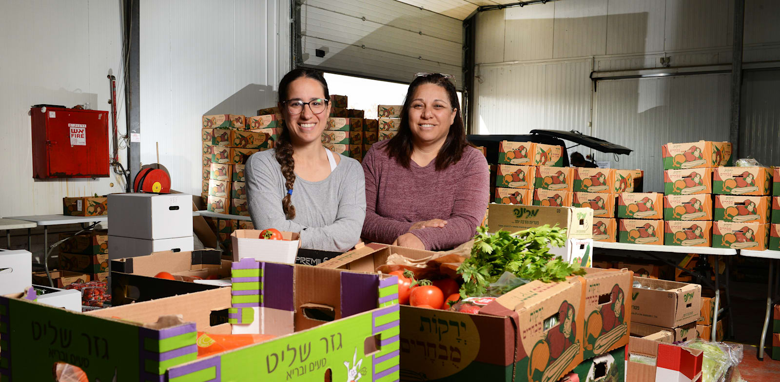 לירון ואיילת הררי, בעלות משק עגבניות שרי / צילום: איל יצהר