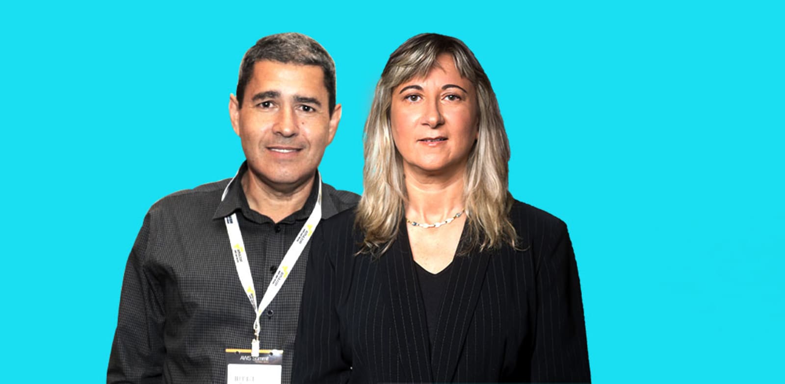 זהבית כהן, מנהלת AMI ומוטי גוטמן, מנכ''ל מטריקס / צילום: רמי זרנגר, יח''צ