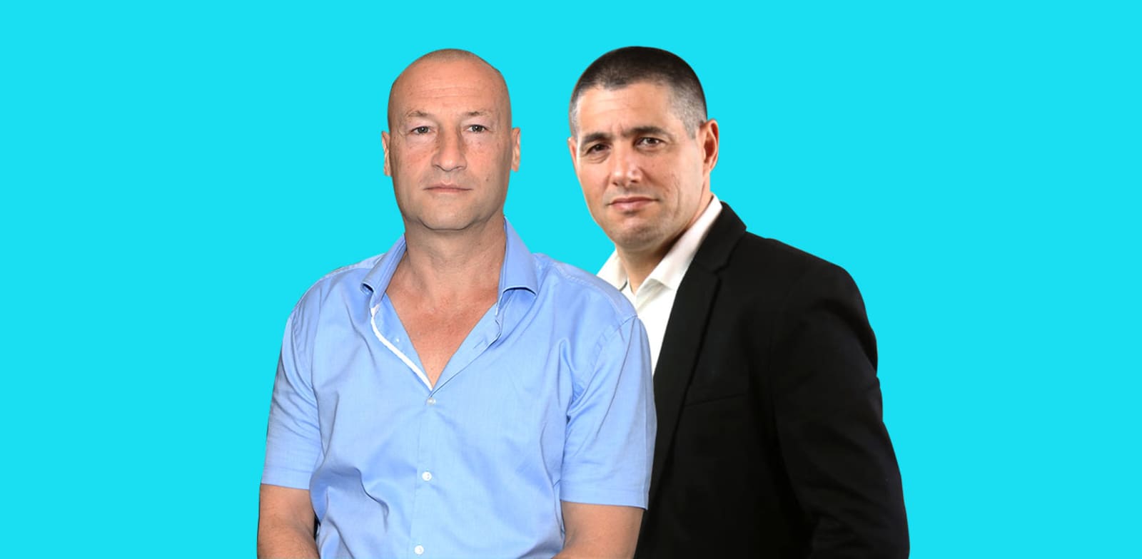 תמיר אמר, המשנה למנכ"ל פרטנר, ויעקב נדבורני, מנכ''ל FREETV / צילום: ישראל שם טוב, איל יצהר