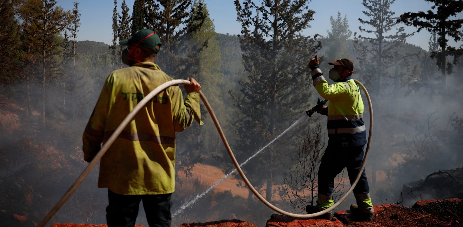 שריפה בהרי ירושלים, אוגוסט 2021 / צילום: Associated Press, Ariel Schalit