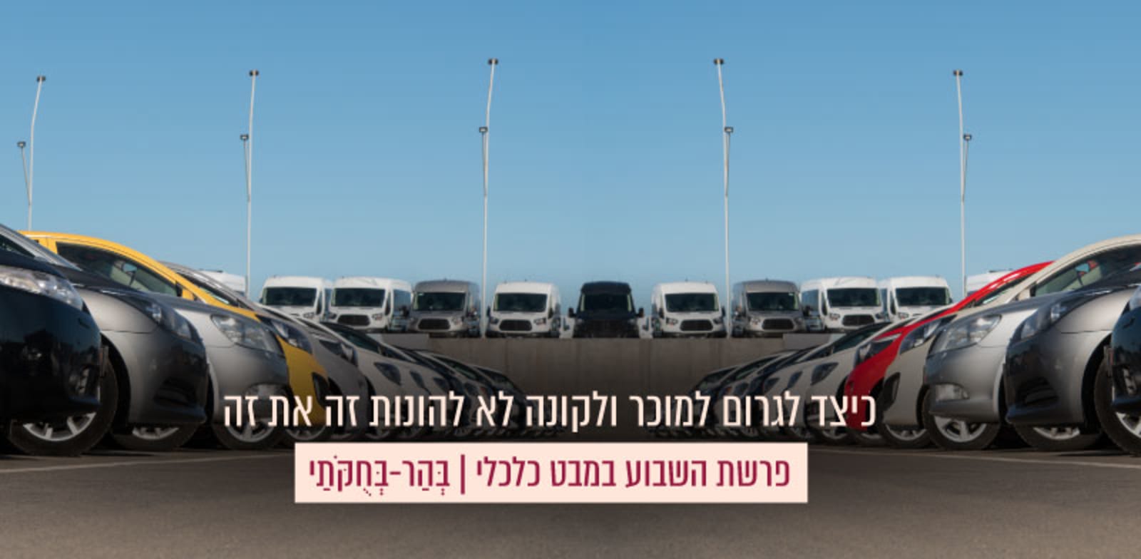 מגרש מכוניות משומשות. החשש מהונאה יגרום לכשל שוק / צילום: Shutterstock