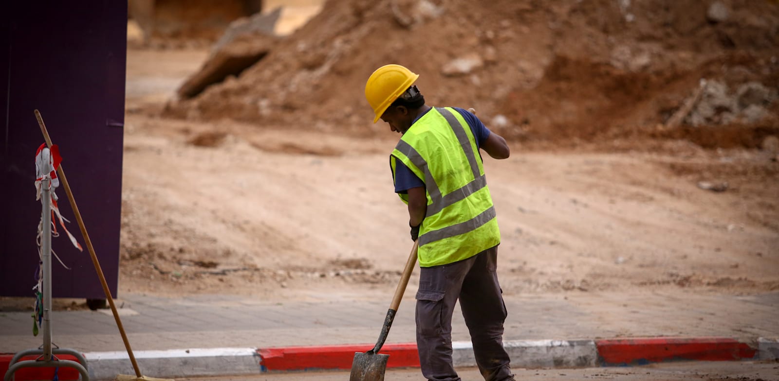 עבודות בכביש / צילום: שלומי יוסף