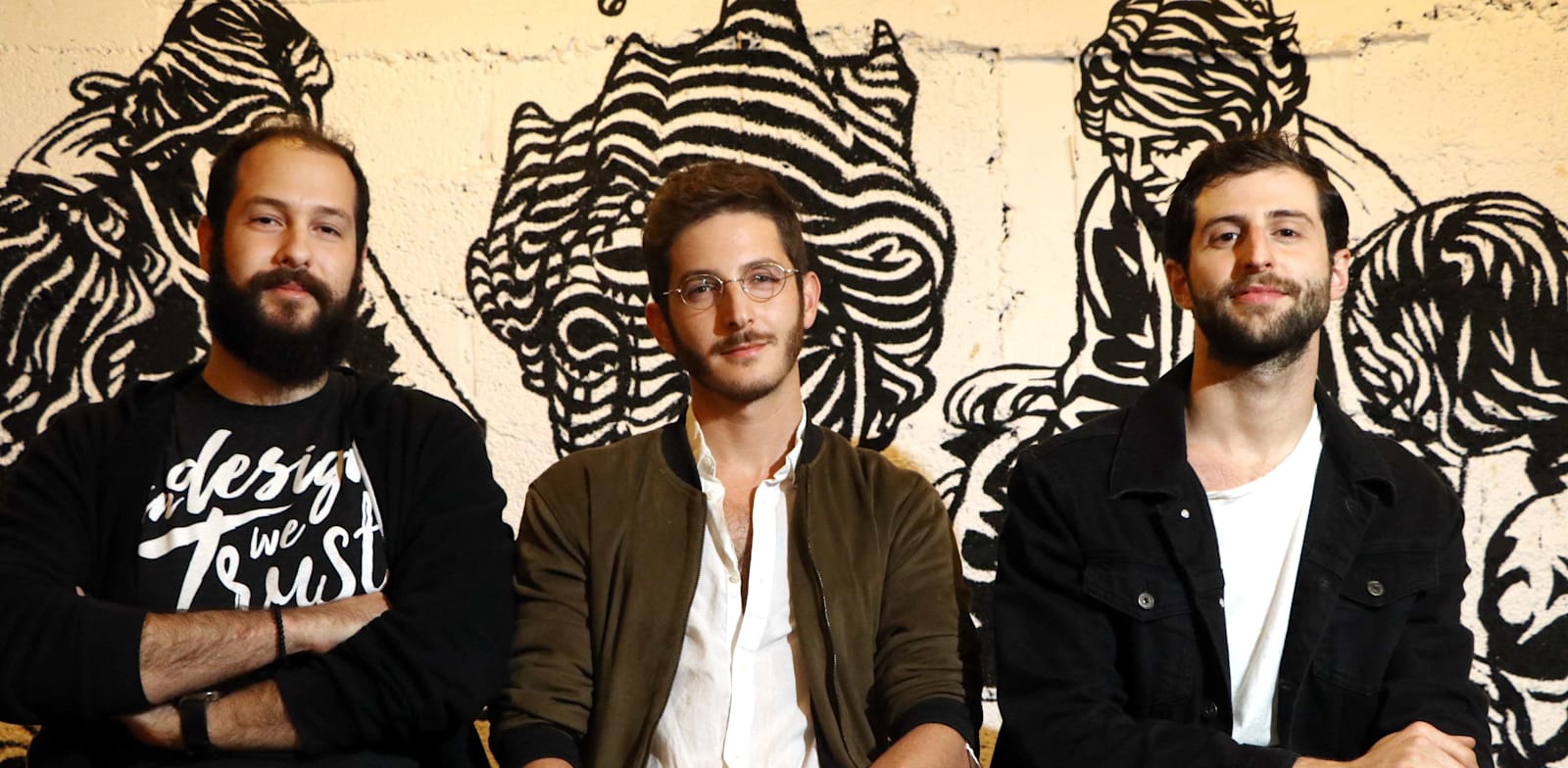 Nadav Shatz, Yali Saar, Tom Lahat, Tailor Brands  credit: Amir Meiri