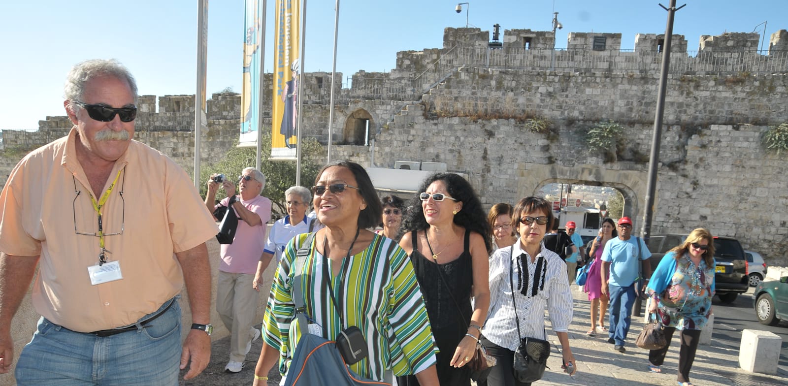 Tourists in Jerusalem  credit: Tamar Matsafi