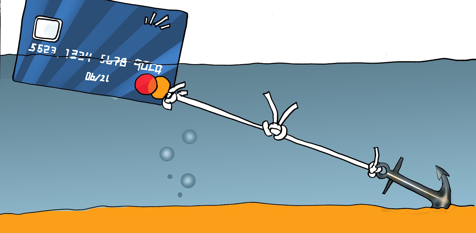 כרטיס אשראי / איור: גיל ג'יבלי