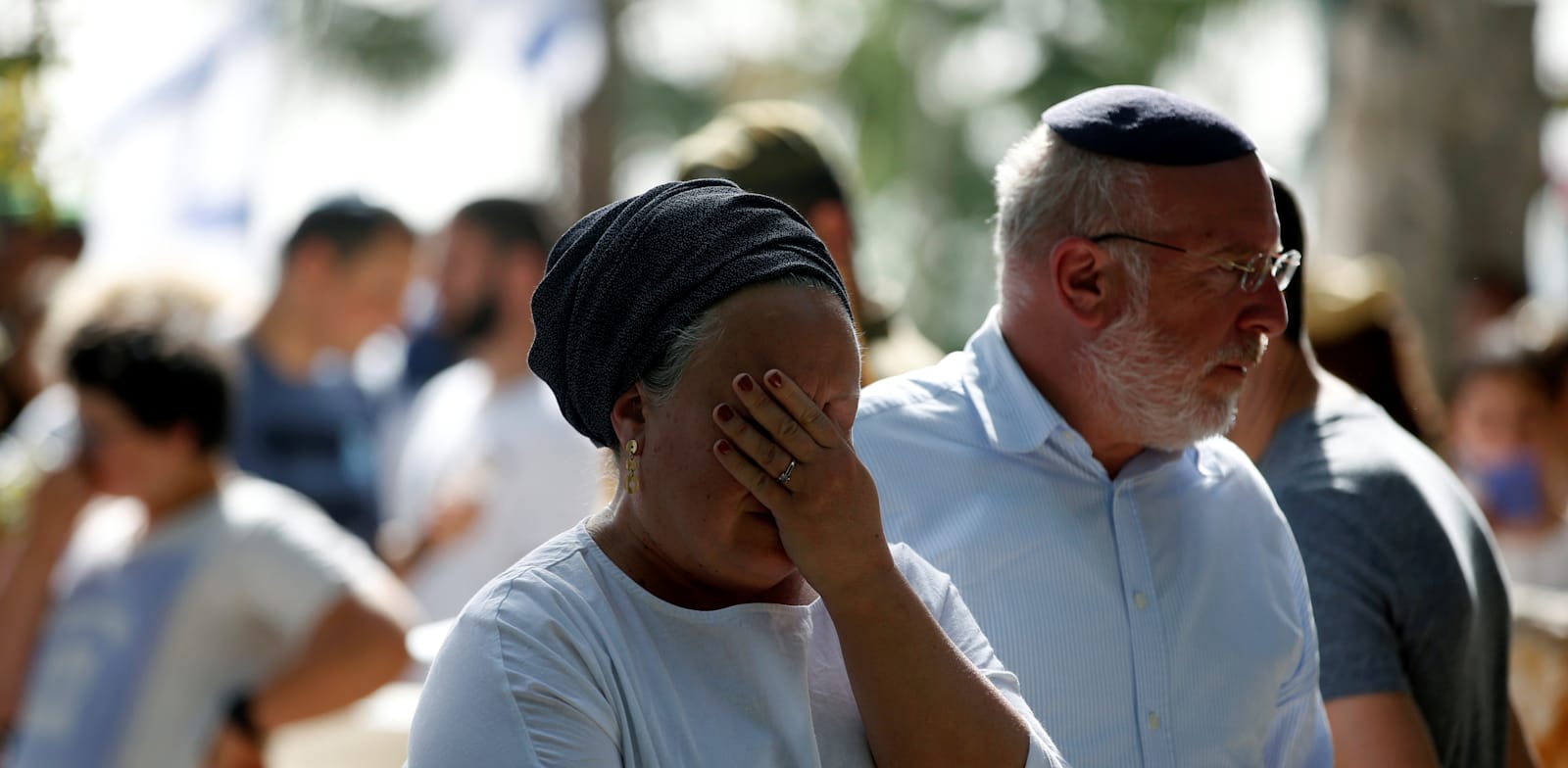 יום הזיכרון בבית העלמין הצבאי בהר הרצל בירושלים / צילום: Reuters, Ronen Zvulun